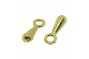 Кінцевик для ланцюжків, колір світле золото, 7х2 мм